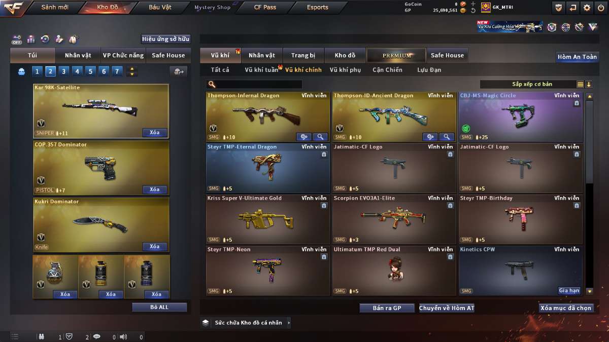 shop acc cf uy tin gia re
